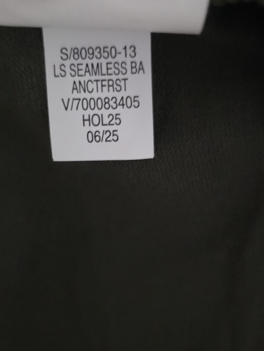 Old Navy Active Fluid Seamless Fitted Top L Olive Green Athleisure Gorpcore Yoga - Picture 7 of 9